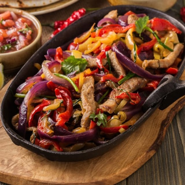 Combo Steak & Chicken Fajitas.